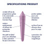 Vibromasseur connecté lilas USB Ultra Power Bullet 8 Satisfyer 