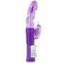 Vibromasseur rabbit violet tête rotative USB 
