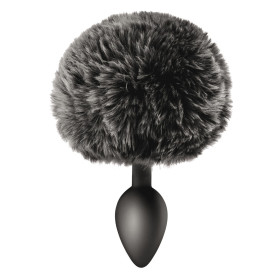 Plug anal pompon noir 
