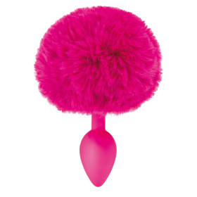 Plug anal pompon fuschia 
