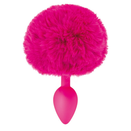 Plug anal pompon fuschia 