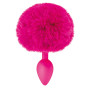 Plug anal pompon fuschia 
