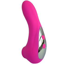 Vibromasseur rose avec 20 programmes de vibration et stimulation clitoridien à membrane picots USB 