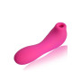 Vibromasseur rose avec 20 programmes de vibration et stimulation clitoridien à membrane picots USB 
