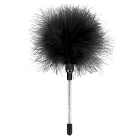 Plumeau noir très doux de caresses 
