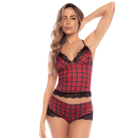 Ensemble 2 pièces imprimé écossais - Mapalé