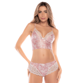 Ensemble 2 pièces rose dentelle confort et sensualité – Mapalé
