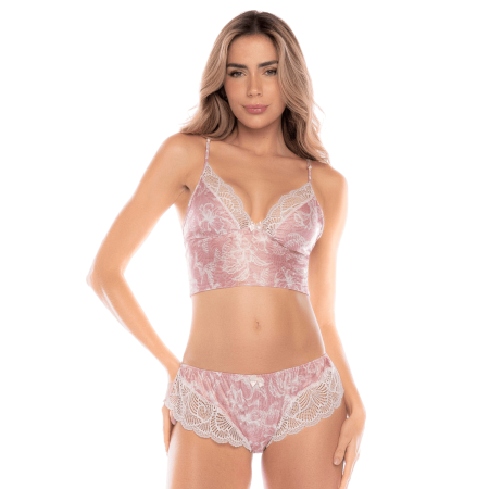 Ensemble 2 pièces rose dentelle confort et sensualité – Mapalé