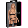 Soutien-gorge balconnet, porte-jarretelles  string ouvert - Cottelli