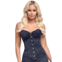 Corsage bustier à baleines avec laçage au dos - Cottelli
