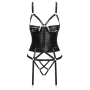 Corset porte-jarretelles et string assorti - Cottelli