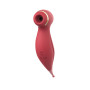 Oiseau du Paradis - Vibromasseur 2 en 1 avec succion et stimulateur rouge - CR-820RED