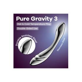 Gode en acier inoxydable Pure Gravity 3 - Satisfyer