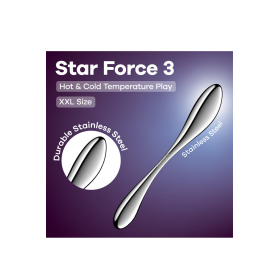 Gode en acier inoxydable Star Force 3 - Satisfyer