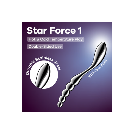 Gode en acier inoxydable Star Force 1 - Satisfyer