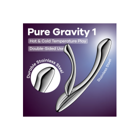 Gode en acier inoxydable Pure Gravity 1 - Satisfyer