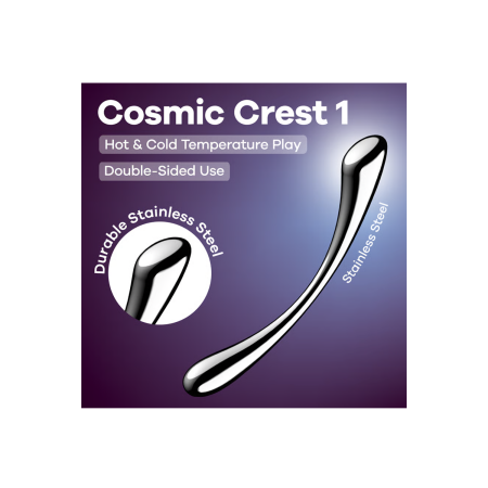 Gode en acier inoxydable Cosmic Crest 1 - Satisfyer