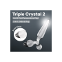 Gode en verre Triple Crystal 2 - Satisfyer