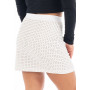 Jupe courte blanche Cassandra - LSL3-SWHT