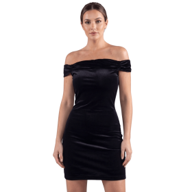 Robe velours noir Giulia