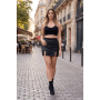 Jupe courte noir Stella - LSL3-SBLK