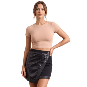 Jupe courte noire Mia - LSL2-SBLK