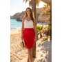 Jupe longue rouge Catalina - LSK2-LRED