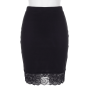 Jupe longue noire Maria - LSK1-LBLK
