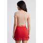 Jupe courte rouge Marina - LSK1-SRED