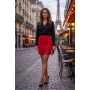 Jupe courte rouge Marina - LSK1-SRED