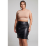 Jupe longue simili cuir noir Paloma - LSL1-LBLK
