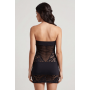 Robe bustier maille et dentelle