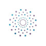 Paire de cache tétons adhésifs strass bleu et violet 