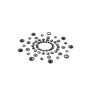 Paire de cache tétons adhésifs strass noir 