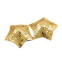 Paire de cache tétons adhésifs étoile pailletée sequin doré 