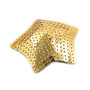 Paire de cache tétons adhésifs étoile pailletée sequin doré 
