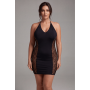 Robe sexy décolletée dos nu et résille