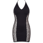 Robe sexy décolletée dos nu et résille