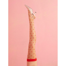 Love booster Bas 15 DEN - Rouge et poudre