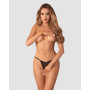 Oxaria string ouvert noir