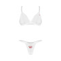 Weddya Bride ensemble de lingerie 3 pièces - Blanc