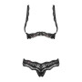 Luvae Ensemble ouvert 2 pcs  - Noir
