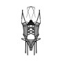 Dominna corset et string ouverts