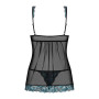 Amanta Babydoll - Noir et Turquoise