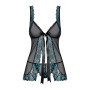 Amanta Babydoll - Noir et Turquoise