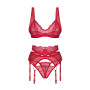 Cupide Desir ensemble 3 pièces - Rouge