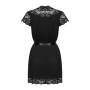 810-PEI-1 Peignoir - Noir