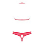 870-SEC-3 Ensemble ouvert 2 pcs - Rouge