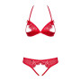 870-SEC-3 Ensemble ouvert 2 pcs - Rouge