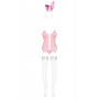 Bunny suit Costume Lapin 4 pcs rose 